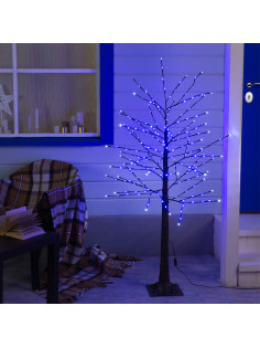 Светодиодное дерево 1.5 м, 224 LED, мерцание, 220 В, свечение синее