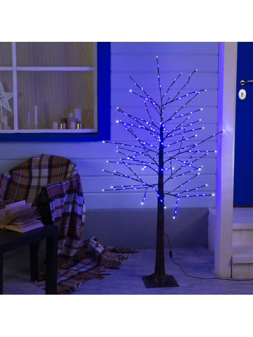 Светодиодное дерево 1.5 м, 224 LED, мерцание, 220 В, свечение синее