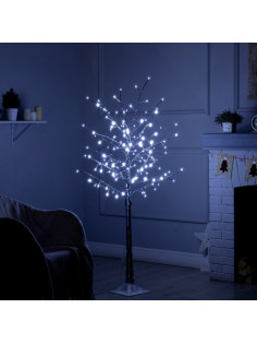 Светодиодное дерево «Серебристое» 1.5 м, 150 LED, постоянное свечение, 220 В, свечение белое
