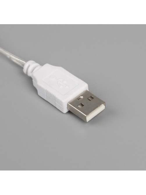 Неоновая вывеска «Снежинка» 30 см, батарейки ААх3 (не в комплекте), USB, свечение белое