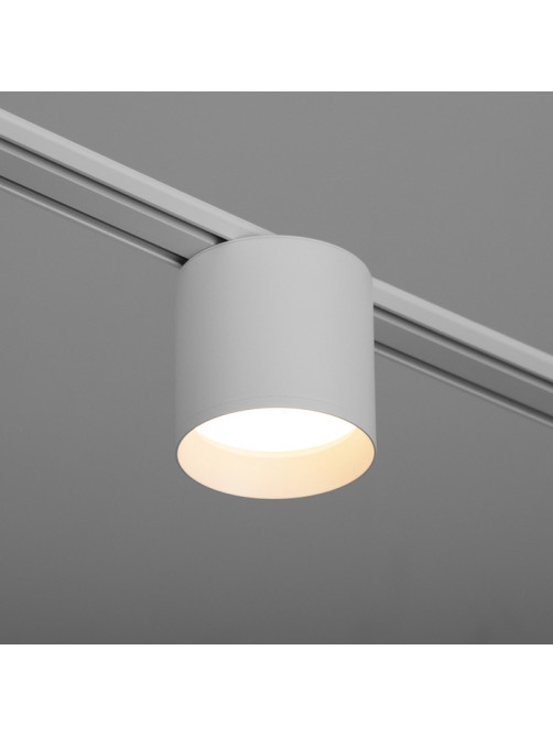 Светильник трековый BayerLux SLIM «Бочонок», LED, 8 Вт, 3000K-6000К, 48 В, CRI90, 8×8×6.2 см, белый