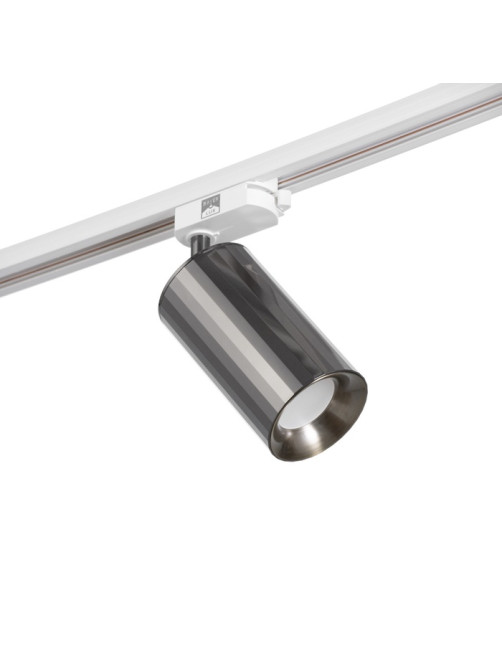 Светильник трековый BayerLux Simple «Алисер» GU10, 220 В, 7.5×7.5×20 см, чёрный хром