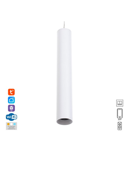 Светильник трековый BayerLux SLIM «Туба», LED, 12 Вт, 3000K-6000К, 48 В, CRI90, 4.5×4.5×30 см, белый