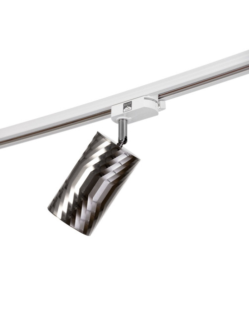 Светильник трековый BayerLux Simple «Алисер» GU10, 220 В, 7.5×7.5×20 см, серебро
