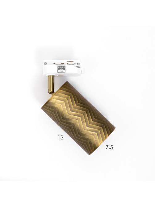 Светильник трековый BayerLux Simple «Астер» GU10, 220 В, 7.5×7.5×20 см, золото