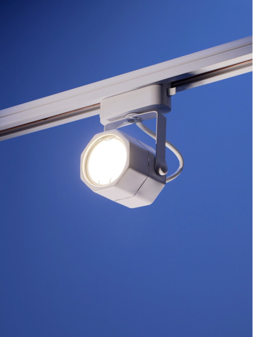 Трековый светильник Luazon Lighting под лампу Gu10, восьмигранный, белый