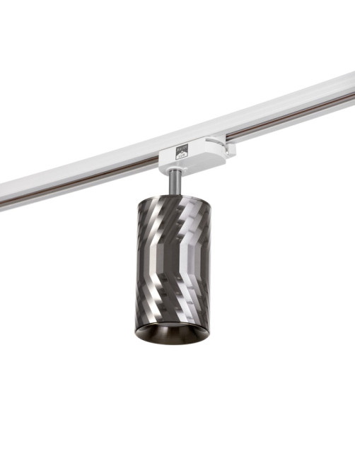 Светильник трековый BayerLux Simple «Алисер» GU10, 220 В, 7.5×7.5×20 см, серебро