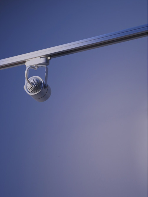 Трековый светильник Luazon Lighting под лампу Gu10, круглый, белый