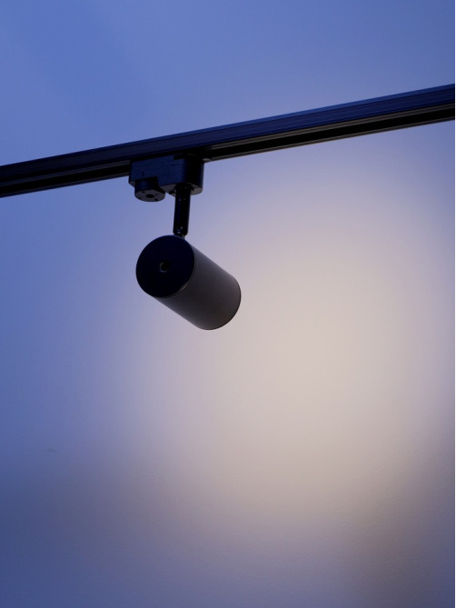 Трековый светильник Luazon Lighting под лампу Gu10, цилиндрический, чёрный