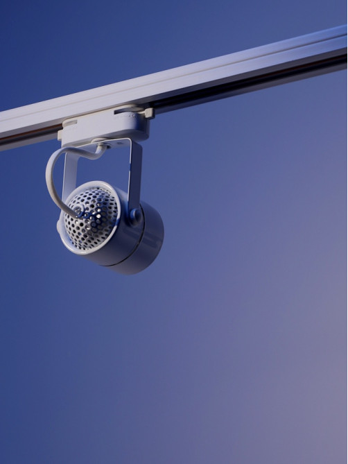 Трековый светильник Luazon Lighting под лампу Gu10, круглый, белый