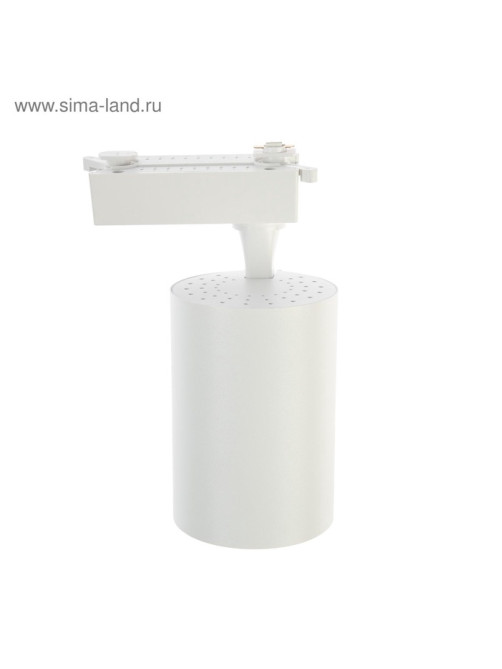Трековый светильник Luazon Lighting TSL-016, 30 Вт, 2400 Лм, 2700-6500К, управление с пульта, белый, 3 режима свечения