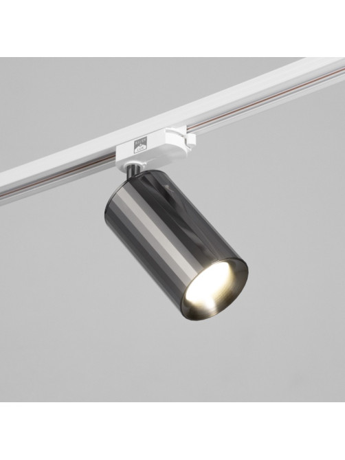 Светильник трековый BayerLux Simple «Алисер» GU10, 220 В, 7.5×7.5×20 см, чёрный хром