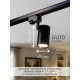 Трековый светильник Luazon Lighting под лампу Gu10, цилиндрический, чёрный