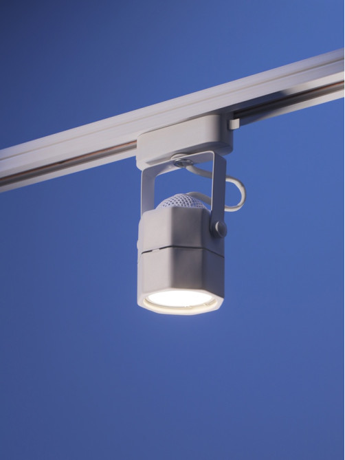 Трековый светильник Luazon Lighting под лампу Gu10, восьмигранный, белый