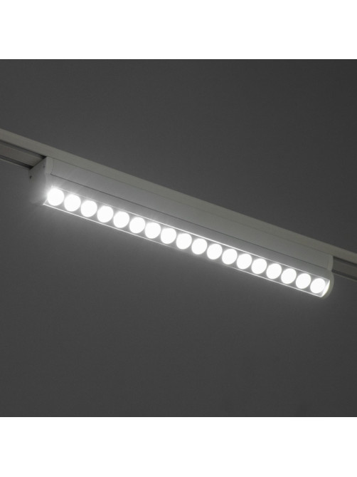Светильник трековый BayerLux SLIM «Книжка-33», LED, 18 Вт, 3000K-6000К, 48 В, CRI90, 3.2×3.8×33.6 см, белый