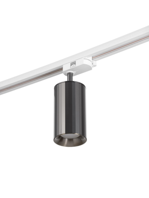Светильник трековый BayerLux Simple «Алисер» GU10, 220 В, 7.5×7.5×20 см, чёрный хром