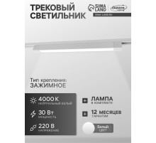 Трековый светильник Luazon Lighting, 30 Вт, 2700 Лм, 4000К, белый, свечение нейтральное белое