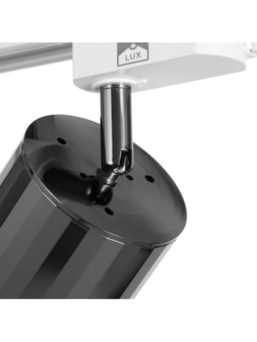 Светильник трековый BayerLux Simple «Алисер» GU10, 220 В, 7.5×7.5×20 см, чёрный хром