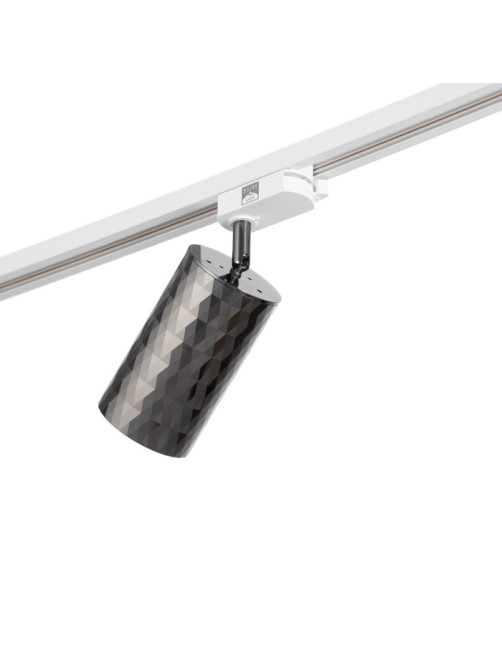Светильник трековый BayerLux Simple «Андри» GU10, 220 В, 7.5×7.5×20 см, чёрный хром
