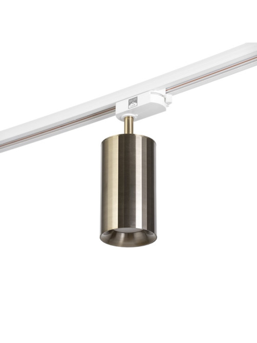 Светильник трековый BayerLux Simple «Алисер» GU10, 220 В, 7.5×7.5×20 см, бронза