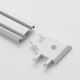 Коннектор угловой SLIM г-образный, 4-жильный, белый, 0.7×4×2 см