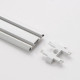 Коннектор прямой SLIM i-образный, 4-жильный, белый, 0.7×4×2 см