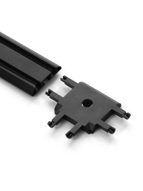 Коннектор SLIM т-образный, 4-жильный, чёрный, 0.7×4×2 см