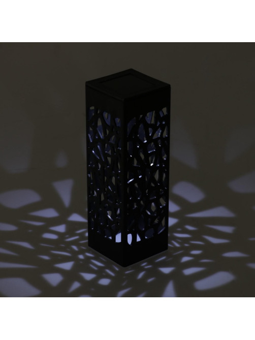 Садовый светильник «Ажурный», уличный, на солнечной батарее, 6×29×6 см, 1 LED, свечение белое