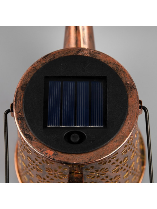 Садовый светильник на солнечной батарее «Лейка», 27×17×11 см, 55 LED, свечение тёплое белое