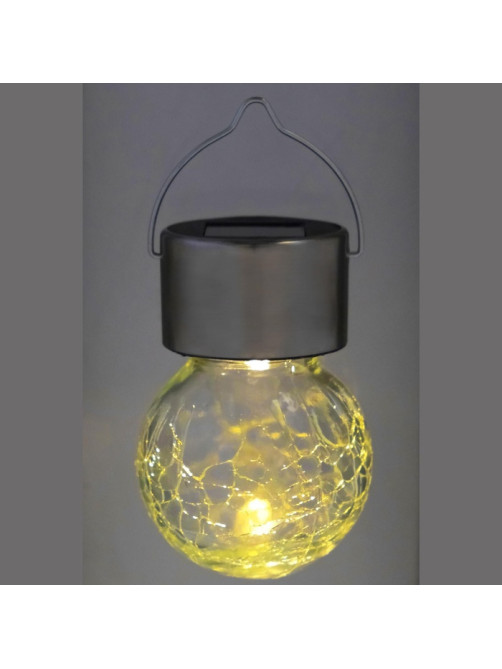 Садовый светильник «Лампочка», уличный, на солнечной батарее, 6×9 см, 1 LED, свечение тёплое белое