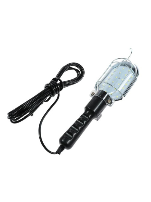 Светильник переносной светодиодный Luazon Lighting с выключателем, 10 Вт, 24 LED, 5 м, чёрный
