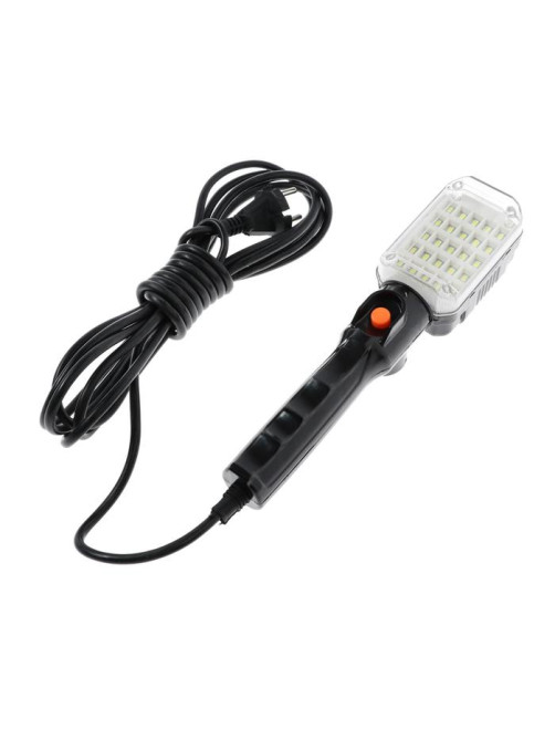 Светильник переносной светодиодный Luazon Lighting с выключателем, 12 Вт, 25 LED, 5 м, чёрный