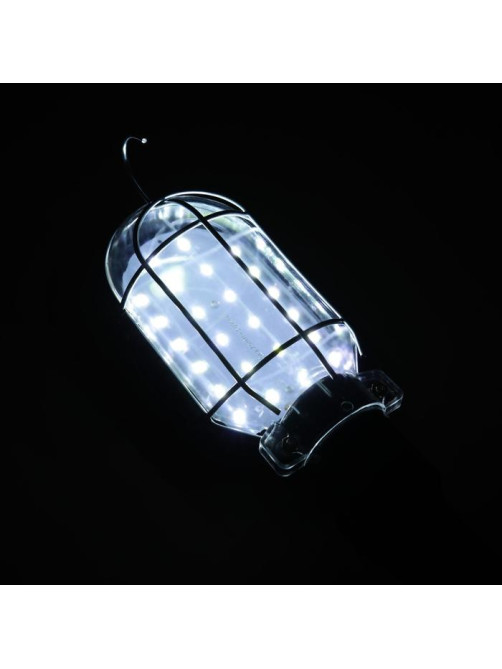 Светильник переносной светодиодный Luazon Lighting с выключателем, 10 Вт, 24 LED, 5 м, чёрный