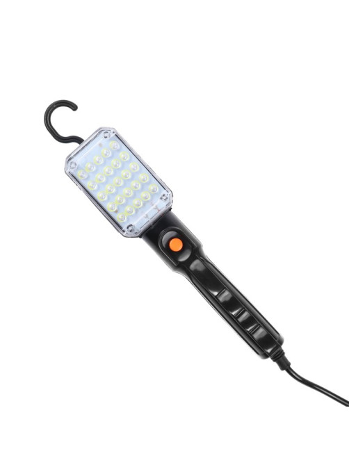 Светильник переносной светодиодный Luazon Lighting с выключателем, 12 Вт, 25 LED, 5 м, чёрный
