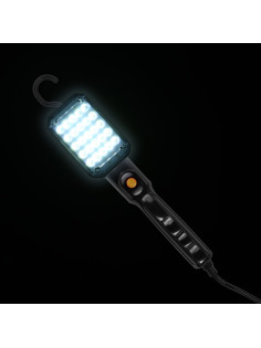 Светильник переносной светодиодный Luazon Lighting с выключателем, 12 Вт, 25 LED, 5 м, чёрный