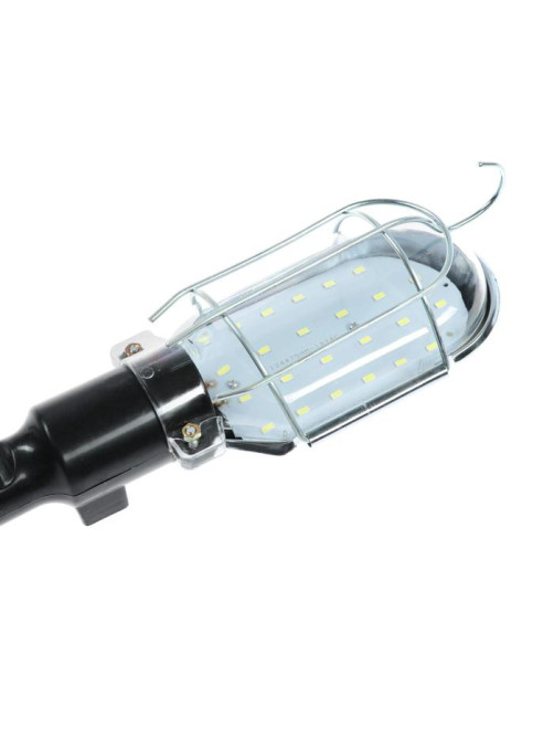 Светильник переносной светодиодный Luazon Lighting с выключателем, 10 Вт, 24 LED, 5 м, чёрный