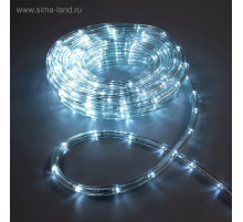 Световой шнур Luazon Lighting 10 мм, IP65, 10 м, 24 LED/м, 220 В, 8 режимов, свечение белое