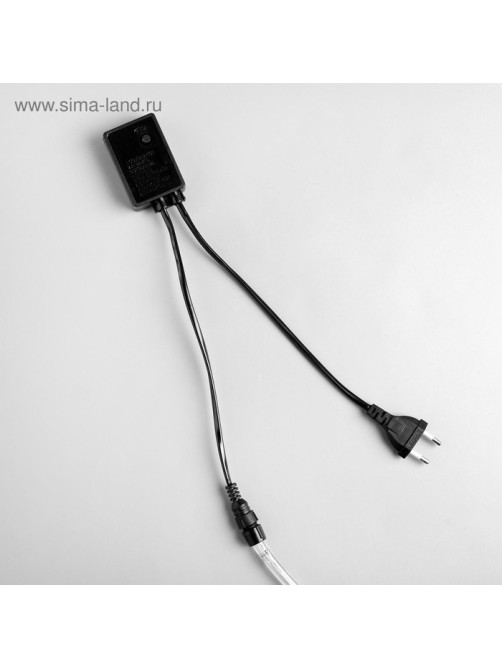 Световой шнур Luazon Lighting 10 мм, IP65, 10 м, 24 LED/м, 220 В, 8 режимов, свечение белое