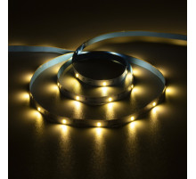 Светодиодная лента Luazon Lighting 3 м, IP20, SMD2835, 30 LED/м, 3хААА, 3000К, свечение тёплое белое