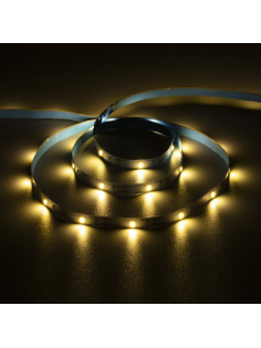 Светодиодная лента Luazon Lighting 3 м, IP20, SMD2835, 30 LED/м, 3хААА, 3000К, свечение тёплое белое