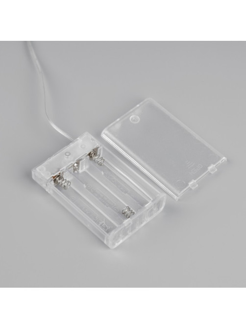 Светодиодная лента Luazon Lighting 1 м, IP20, SMD2835, 30 LED/м, 3хААА, 3000К