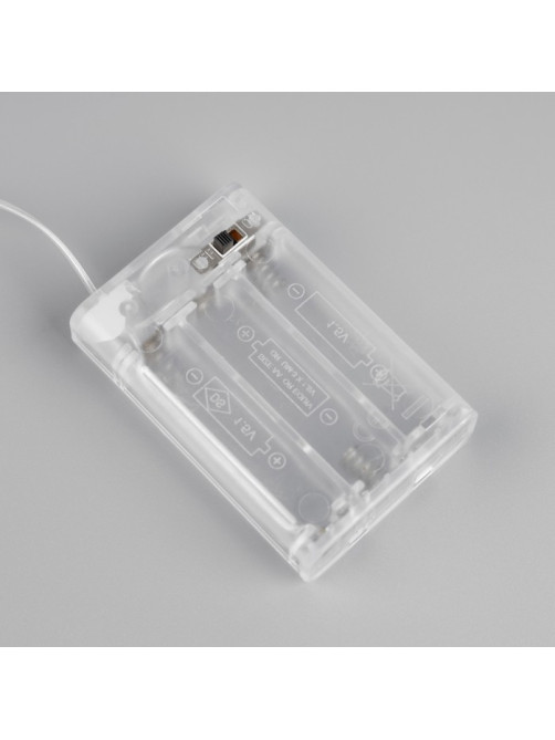 Светодиодная лента Luazon Lighting 1 м, IP20, SMD2835, 30 LED/м, 3хААА, 3000К