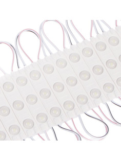 Светодиодный модуль SMD5630, 2 Вт, 12 В, 3 LED, 180 Лм, IP65, 6500К, белый, 20 шт.