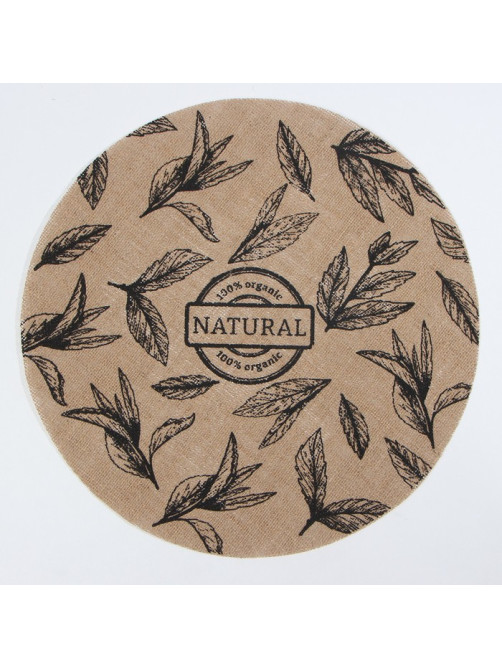 Набор салфеток «Этель» Natural, 4 шт., d=38, джут