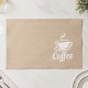 Салфетки сервировочные на стол Доляна Coffee, 4 шт., 44×29 см, бежевые