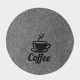 Салфетки сервировочные на стол Доляна Coffee, 4 шт., d=37 см, серые