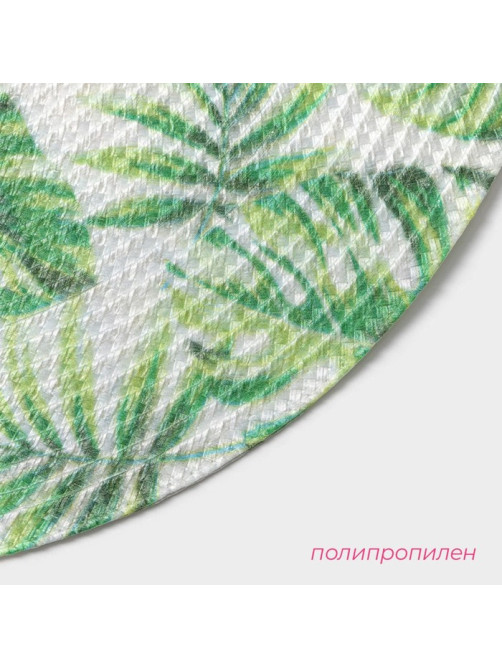 Салфетка сервировочная на стол Доляна Summer, d=38 см, белая