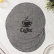 Салфетки сервировочные на стол Доляна Coffee, 4 шт., d=37 см, серые