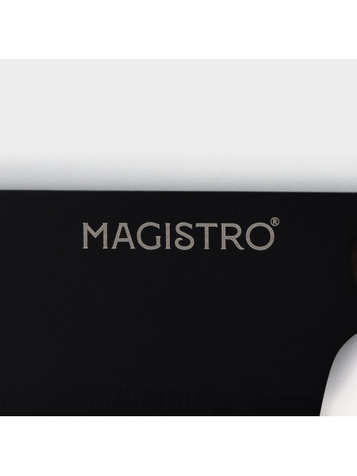 Набор кухонных ножей Magistro Dark wood, 3 предмета: лезвие 10.2 см, 12.7 см, 19 см, чёрный