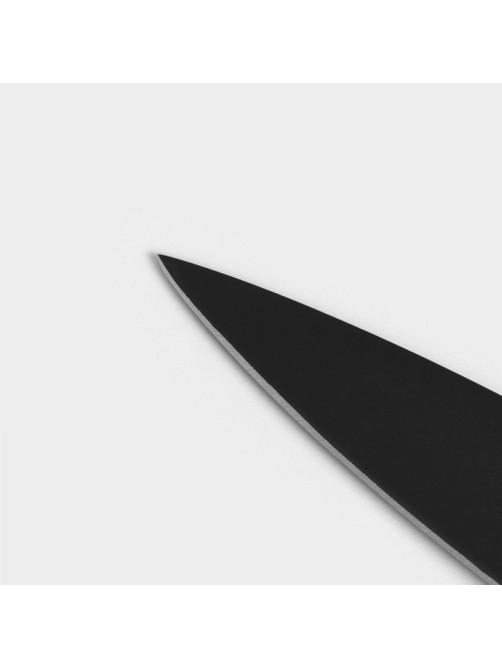Нож универсальный кухонный Magistro Vantablack, длина лезвия 12.7 см, чёрный